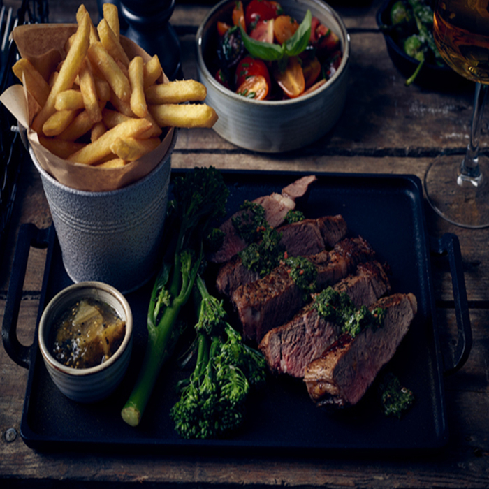 Піднос прямокутний 28 x 20 см, чавунний, GenWare