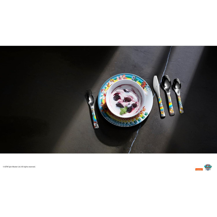 Набір дитячих столових приборів WMF Paw Patrol, нержавіюча сталь, для дітей від 3 років, полірований кромарган, можна мити в посудомийній машині (6 предметів, одинарний)