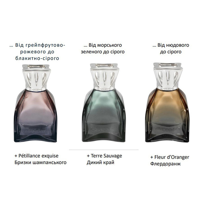 Аромалампа Maison Berger Paris LILLY NUDE, 310 мл + Наповнювач з ароматом ORANGE BLOSSOM, 250 мл