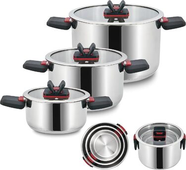 Набір каструль 6 предметів Linnuo