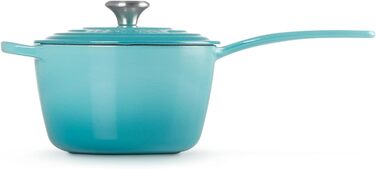 Чавунний сотейник 2 л з кришкою, бірюзовий Signature Le Creuset