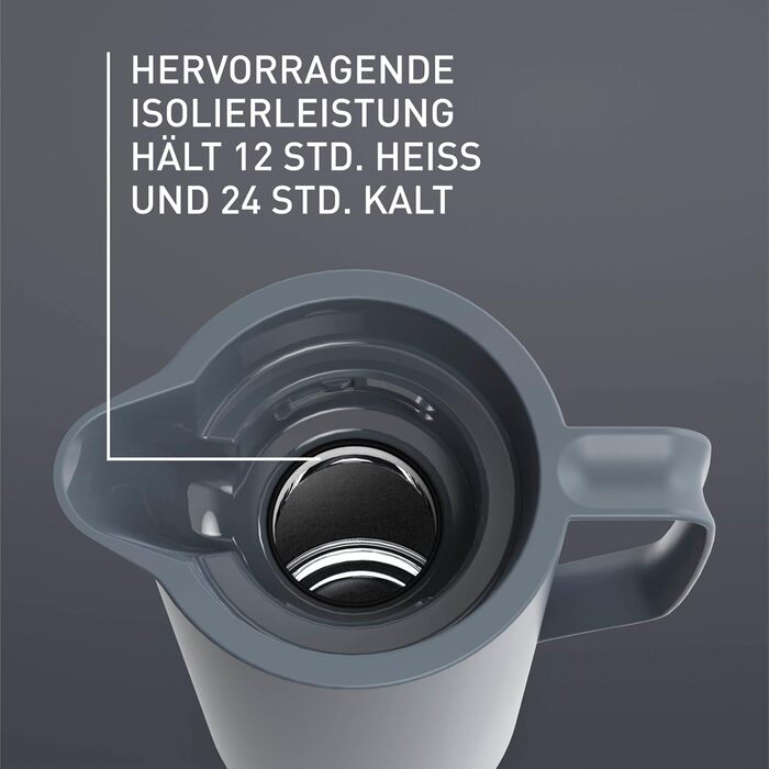 Термоглечик 1 л, антрацит Motiva Emsa