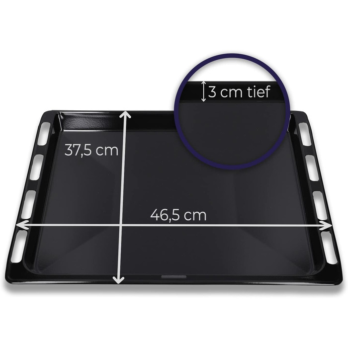 Деко емальоване 465 х 375 х 30 мм LUTH