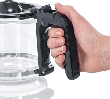 Кофемашина 'Type со стеклянным кувшином, ароматный, быстрый и бесшумный кофе с кофеваркой до 10 чашек, фильтр-кофемашина, черная, KA 4815, 33.8