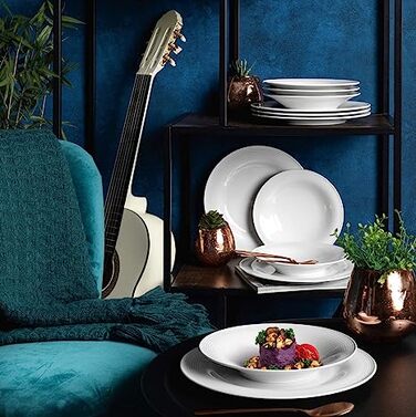 Набір столового посуду 12 предметів Beat White Seltmann Weiden