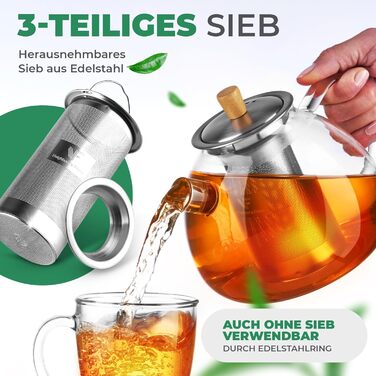 Чайник заварювальний з фільтром для чаю 1,5 л Neighbour's Friend