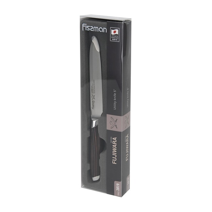 Нож универсальный Fissman FUJIWARA 13 см сталь AUS-6 (2819)