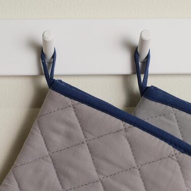 Рукавички для духовки 19 x 30 см, набір 2 предмети, сірий Basic ESSEX