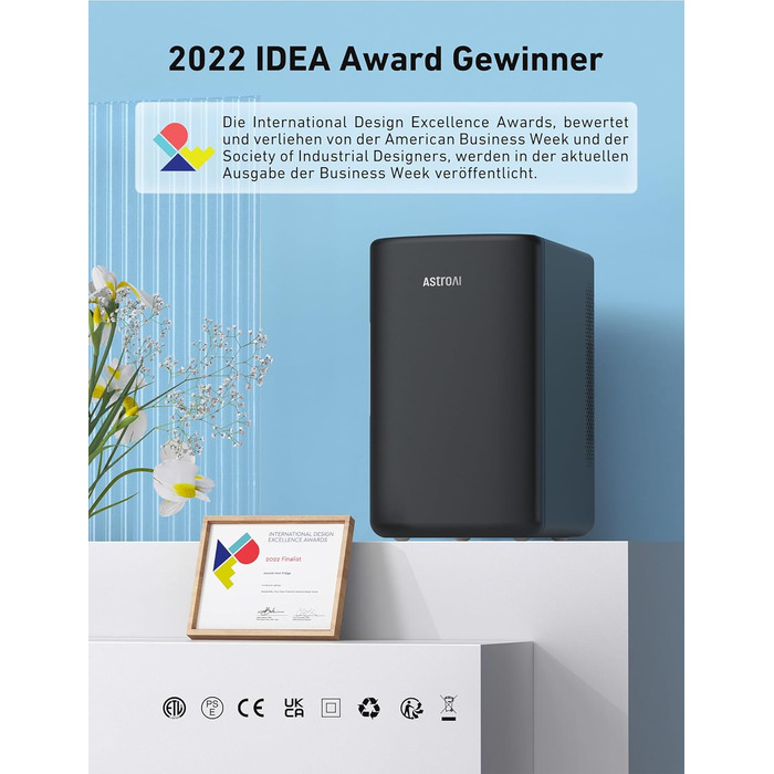 Міні-холодильник 6 л чорний AstroAI