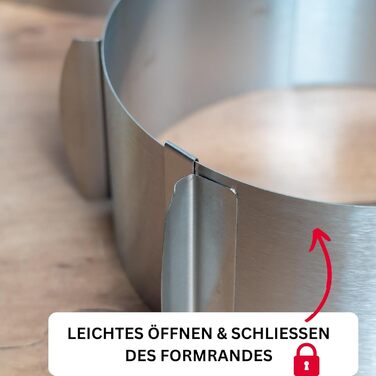 Кільце для торта Westmark, дуже високе, Ø 16 30 см змінне, нержавіюча сталь, срібло, 31312260 (одинарне, висота кільця для торта 15 см)