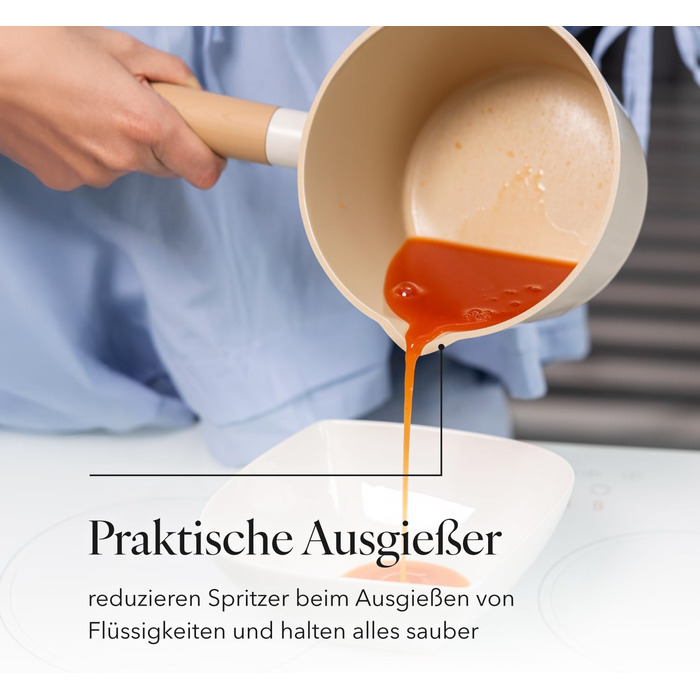 Сотейник 1,6 л зі скляною кришкою 16 см Nube FLORINA