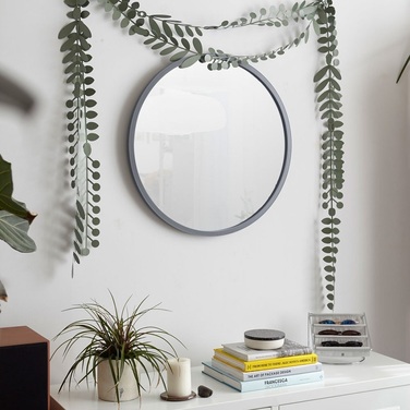 Дзеркало настінне hub Д61 см сіре Umbra