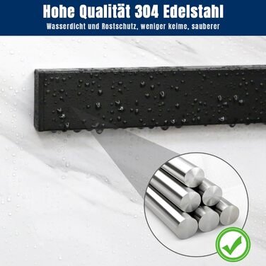 Магнітний тримач для ножів з 3 гачками 40 см Dmore