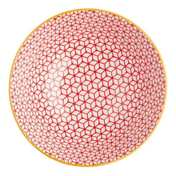 Миска Kitchen Craft GEOMETRIC BLUE, кераміка, діам. 16 см, 500 мл