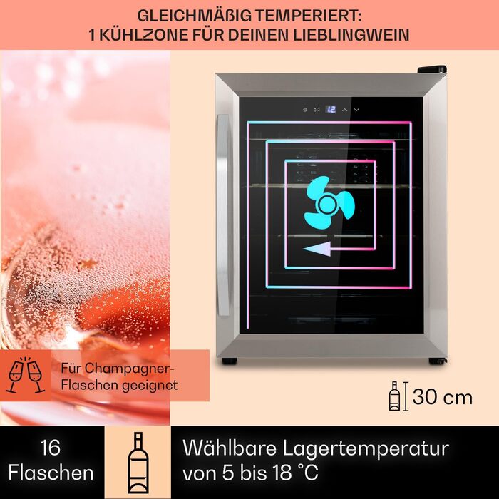 Винний холодильник до 16 пляшок Klarstein