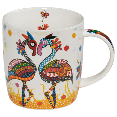 Кухоль для чаю Maxwell Williams Flamboyant SMILE, фарфор, 12 х 8,5 х 9,5 см, 400 мл