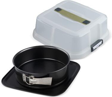 Форма для випічки з відповідною кришкою для прямого транспортування форма для випікання та транспортування (пружинна форма 24 см з кришкою), 24 шт., 8