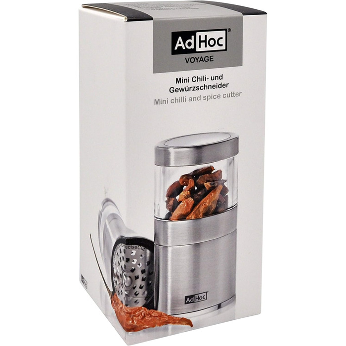 Міні-млин для перцю чилі та спецій 7,5 см, Voyage AdHoc