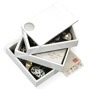 Шкатулка 19х13х11,5 см біла Spindle Umbra