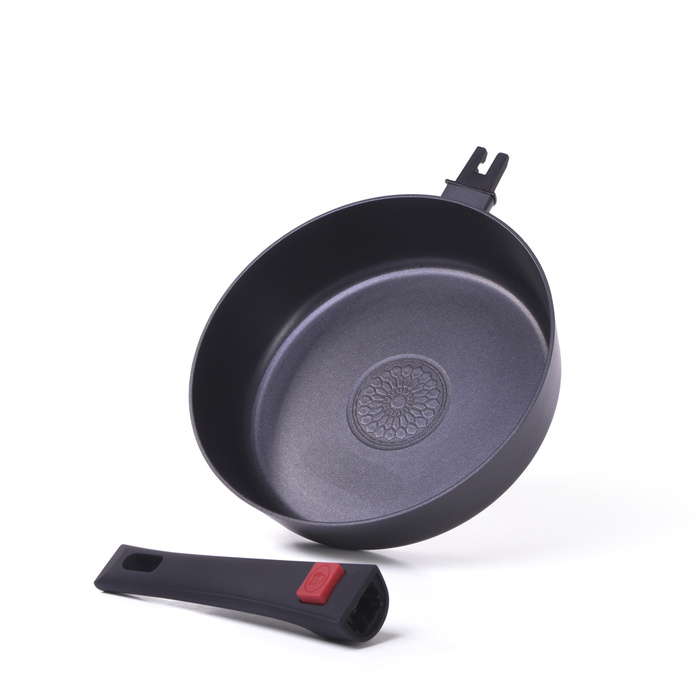 Глубокая сковорода Fissman OFELIA 24x6,5см со съемной ручкой (14251)