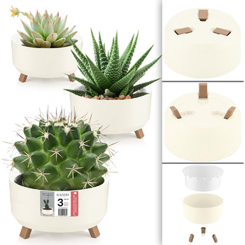 Набір горщиків для квітів 3 шт. Uandu