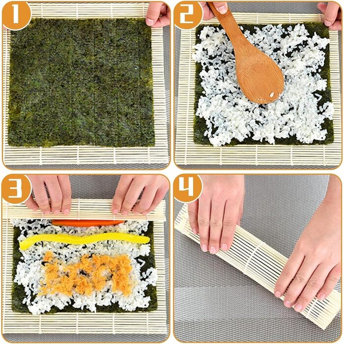 Набір для суші 20 предметів чорний Mbsomnus