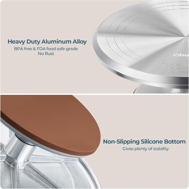 Обертова підставка для торта 30 см Ohuhu