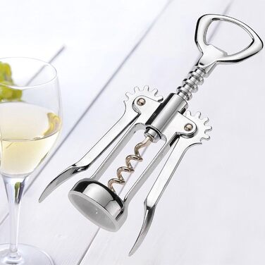 Важільний штопор Westmark з відкривачкою для пляшок, Monopol Edition, лита сталь/цинк, Fino 61603380 (набір з 5 носиків)