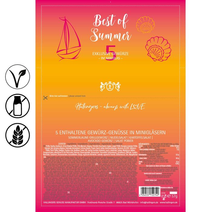 Класичний набір спецій Hallingers - Подарунковий набір спецій ручної роботи, 12 спецій з усього світу (Набір) - Літній подарунок та ідеальний подарунок для барбекю День народження, вітання, новоселення, річниця, вільний час Класичні спеції., 12 спецій (73