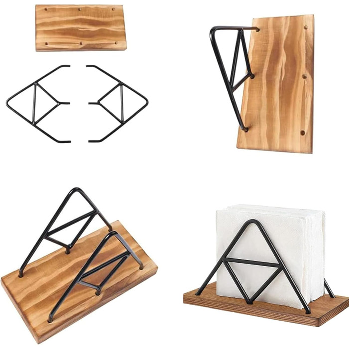 Тримач для серветок дерев'яний вінтажний Eruceky