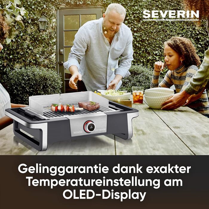 Електричний гриль PG 8114 настільний з OLED-дисплеєм Severin