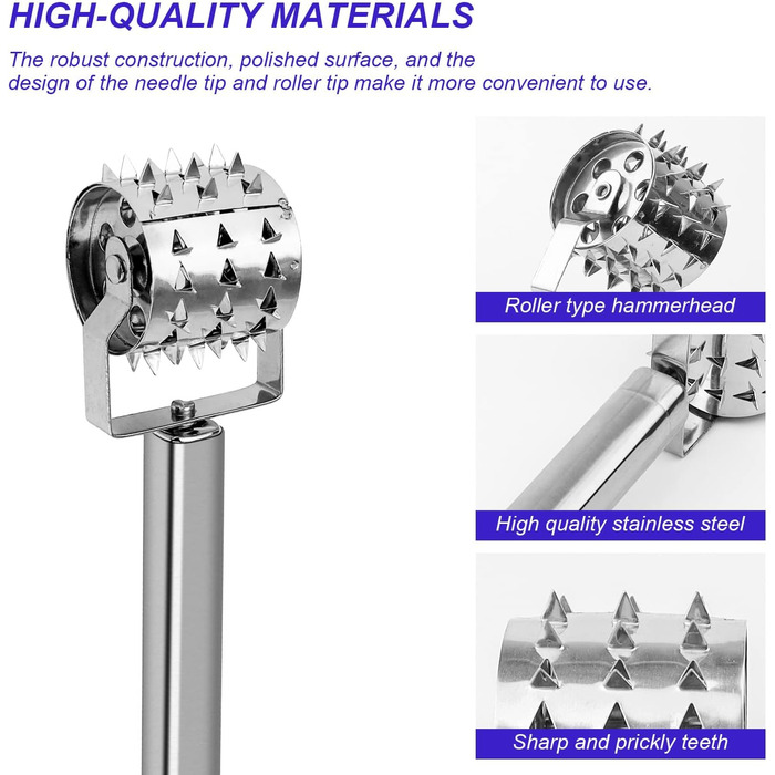 Розм’якшувач для м’яса роликовий 19 см GEBAUM