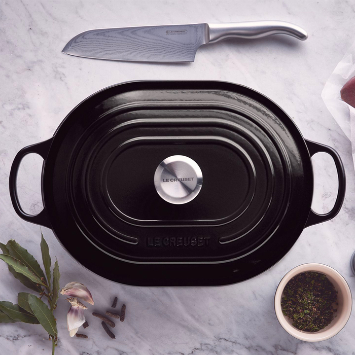 Каструля низька Oblong 3,4 л чорна матова Le Creuset
