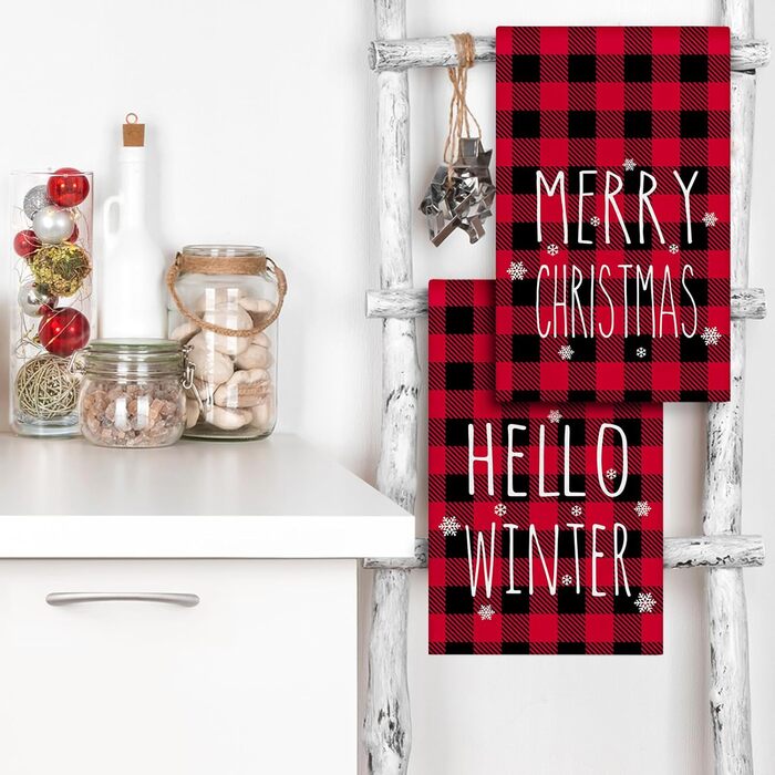 Набір з 2 різдвяних кухонних рушників 45 x 65 см, набір F Ohok