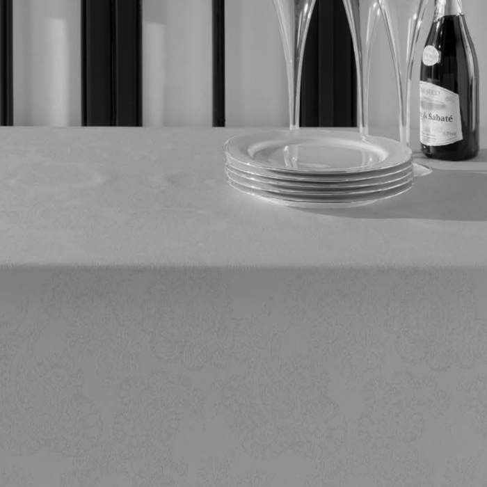 Скатертина Aitana textil Klimt Oro в рулоні, жаккард люрекс, ширина 140 см