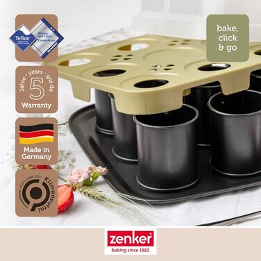 Форма для випікання з відповідною кришкою для прямого транспортування форма для випічки та транспортування (9 форм для тарталеток), 24 шт., 8