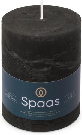 Свічки Spaas Rustic Pillar 80/110 мм 65 шт. - (чорні)