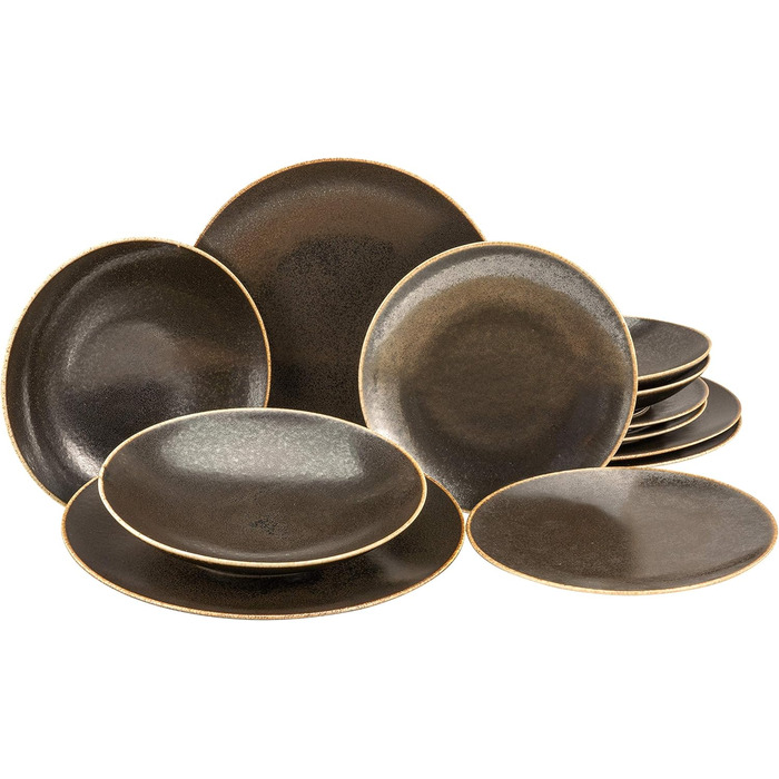 Серія RUSTY, набір посуду, (обідній сервіз 12 шт. ), 22408