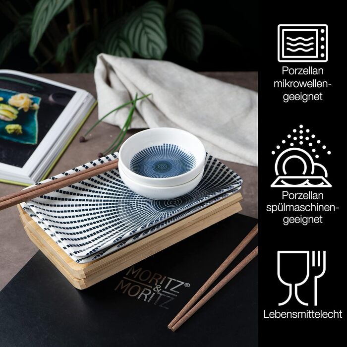 Набор посуды для суши на 2 персоны, 10 предметов, Blue Sun Gourmet Moritz & Moritz