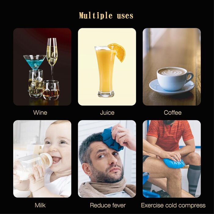 Кубиков льда из нержавеющей стали 24 шт SAICOOS