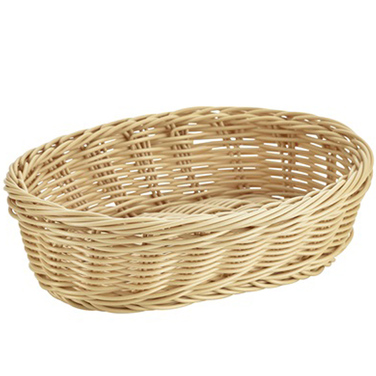 Кошик 22.5*15.5 см плетений овальний світлий, GenWare