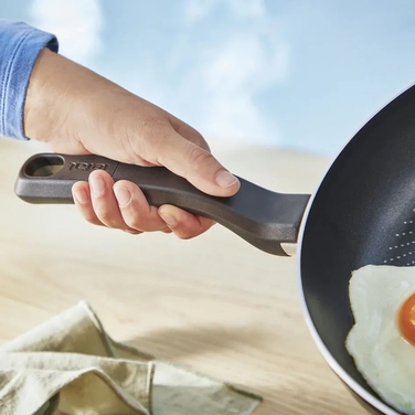 Сковорода з кришкою Tefal So' Light, 24см, алюміній, бакеліт, скло, чорний