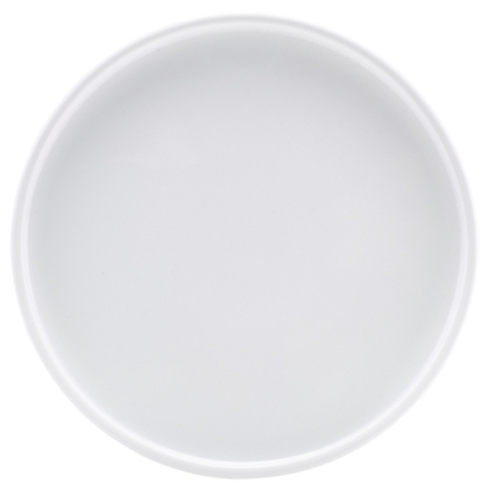Тарелка белая презентационная 21*2.2 см с низким вертикальным бортом, GenWare