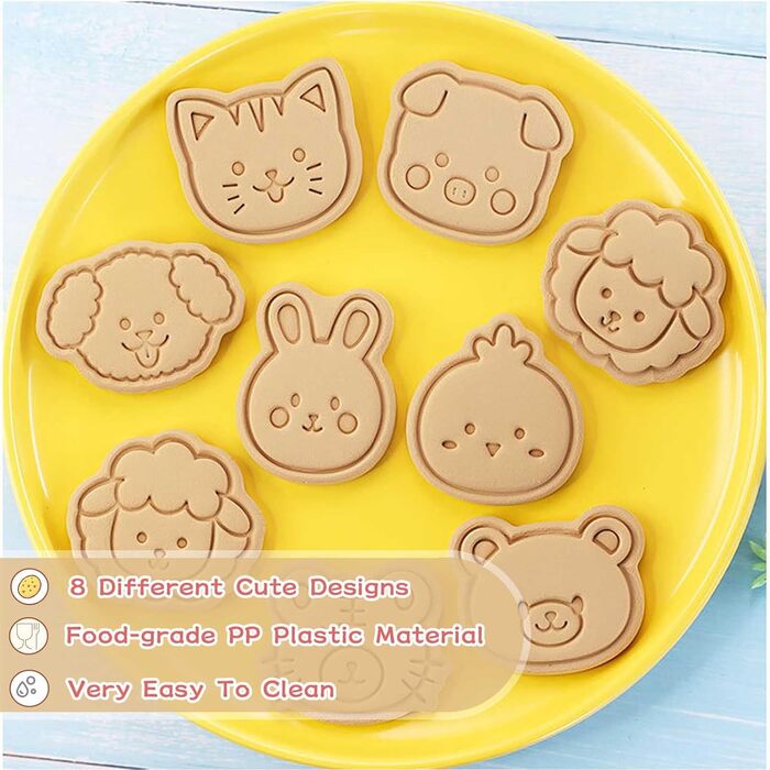 Набір формочок для печива WishesMar Різдвяний пряниковий будиночок, 18 шт. , формочки для печива у формі 3D мультфільмів для зими, свят - форми для печива з нержавіючої сталі для випічки, самостійного виготовлення, святкового декору (формочки для печива G