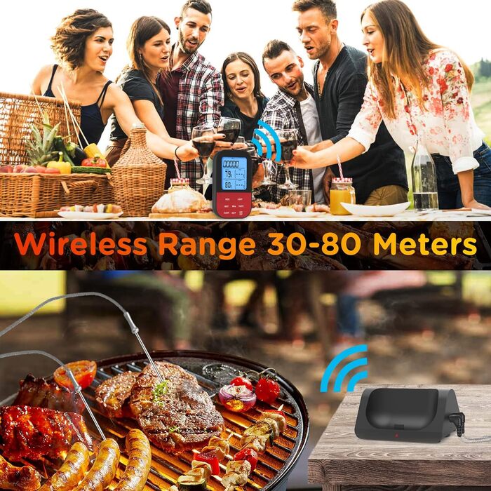 Цифровий магнітний з таймером РК-дисплей 2 зонда MixcMax