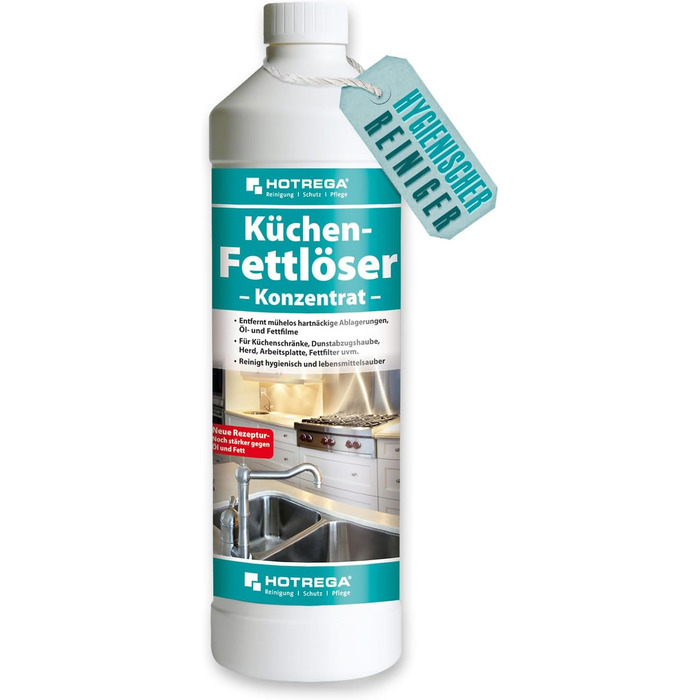 Засіб для миття кухонних меблів з серветкою мікрофібри 1 л HOTREGA