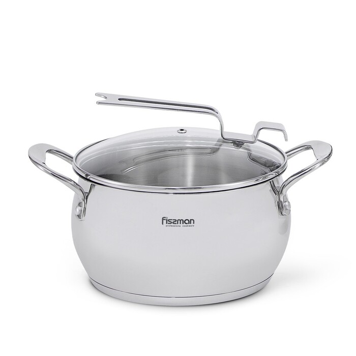 Каструля зі скляною кришкою 22 см 4,5 л Vita Fissman