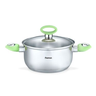 Кастрюля со стеклянной крышкой 24 см 6,1л JANET Fissman