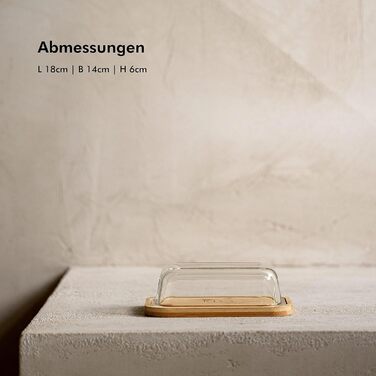 Масленка на 250 г, бамбук, KIVY