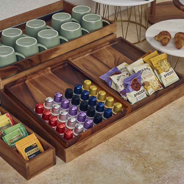 Стійка дерев'яна для ящика 55*34.5*h 9 см, Acacia Wood, GenWare